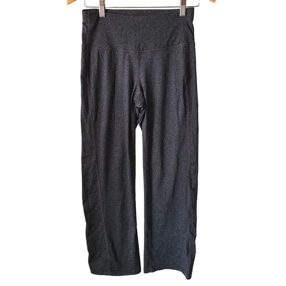 Prana US Women's Size X-Small Vivica Yoga Pants Short Inseam Wide Leg Dark Gray - Picture 1 of 11